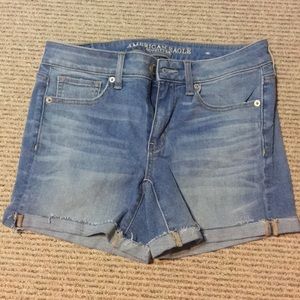 AE midi jean shorts